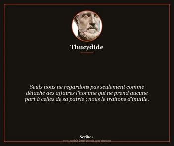 Citation de Thucydide