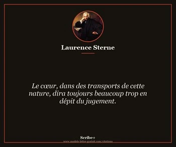 Citation de Laurence Sterne