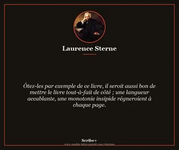 Citation de Laurence Sterne