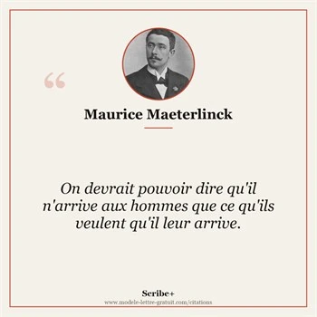 Citation Maurice Maeterlinck