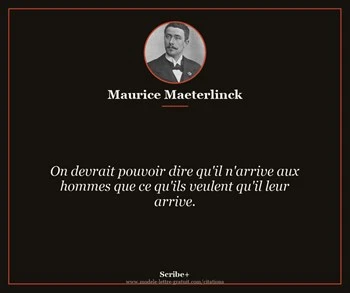 Citation de Maurice Maeterlinck