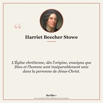 Citation Harriet Beecher Stowe