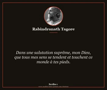 Citation de Rabindranath Tagore