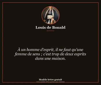 Citation de Louis de Bonald