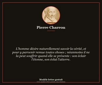 Citation de Pierre Charron
