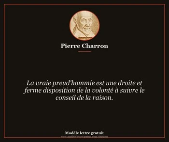 Citation de Pierre Charron
