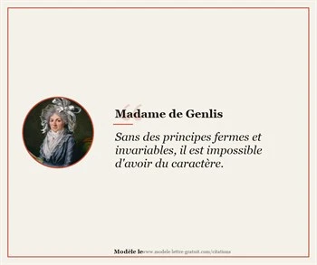 Citations Madame de Genlis