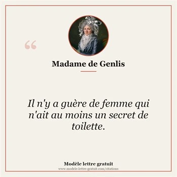 Citation Madame de Genlis