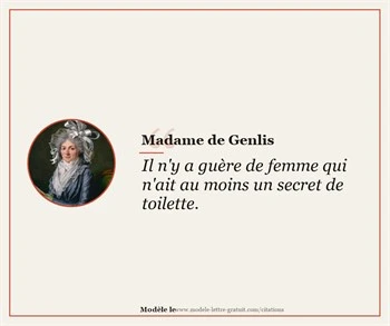 Citations Madame de Genlis