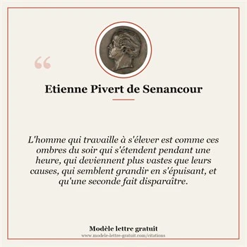 Citation Étienne Pivert de Senancour