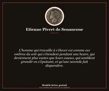Citation de Étienne Pivert de Senancour