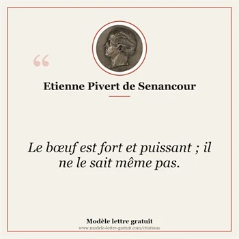 Citation Étienne Pivert de Senancour