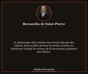 Citation de Bernardin de Saint-Pierre