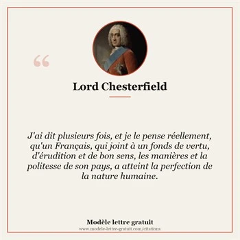 Citation Lord Chesterfield