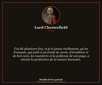 Citation de Lord Chesterfield