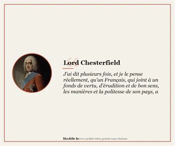 Citations Lord Chesterfield