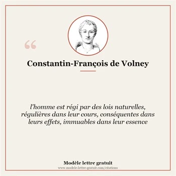 Citation Constantin-François de Volney