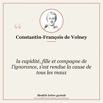 Citation Constantin-François de Volney