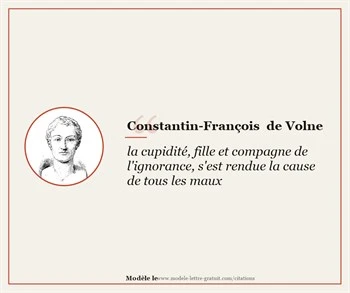 Citations Constantin-François de Volney