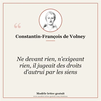 Citation Constantin-François de Volney