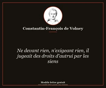 Citation de Constantin-François de Volney