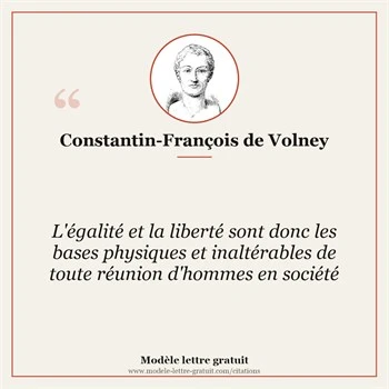 Citation Constantin-François de Volney