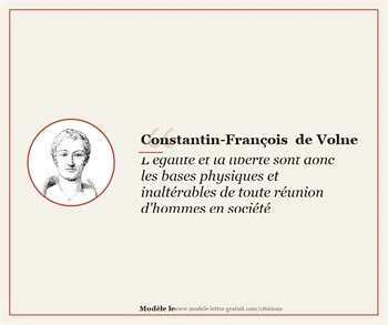Citations Constantin-François de Volney