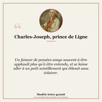 Citation Charles-Joseph, prince de Ligne