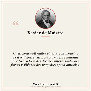 Citation Xavier de Maistre