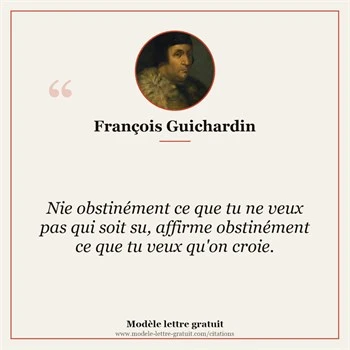 Citation François Guichardin