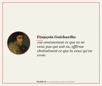 Citations François Guichardin
