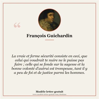 Citation François Guichardin