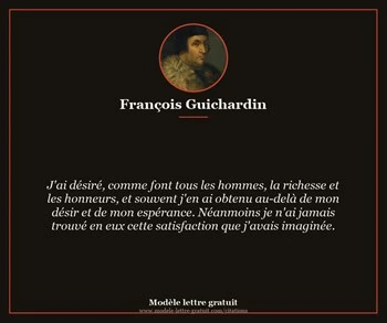 Citation de François Guichardin