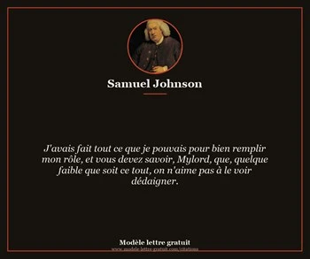 Citation de Samuel Johnson