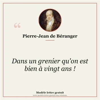 Citation Pierre-Jean de Béranger