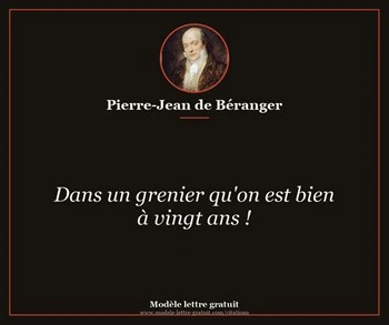 Citation de Pierre-Jean de Béranger