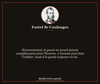 Citation de Fustel de Coulanges