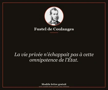 Citation de Fustel de Coulanges