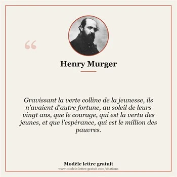 Citation Henry Murger