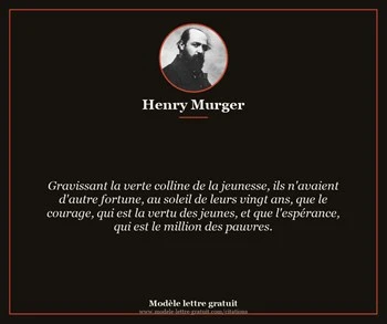 Citation de Henry Murger