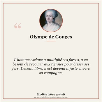 Citation Olympe de Gouges