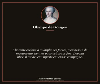 Citation de Olympe de Gouges