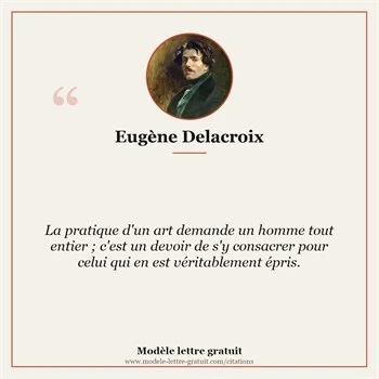 Citation Eugène Delacroix