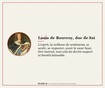Citations Louis de Rouvroy, duc de Saint-Simon