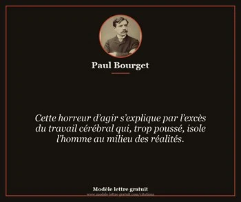 Citation de Paul Bourget