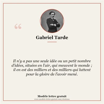 Citation Gabriel Tarde