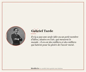 Citations Gabriel Tarde