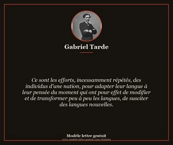 Citation de Gabriel Tarde