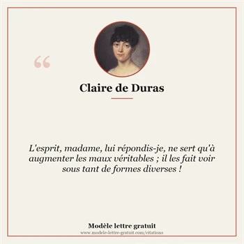 Citation Claire de Duras