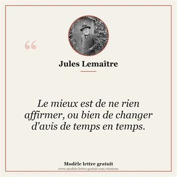 Citation Jules Lemaître